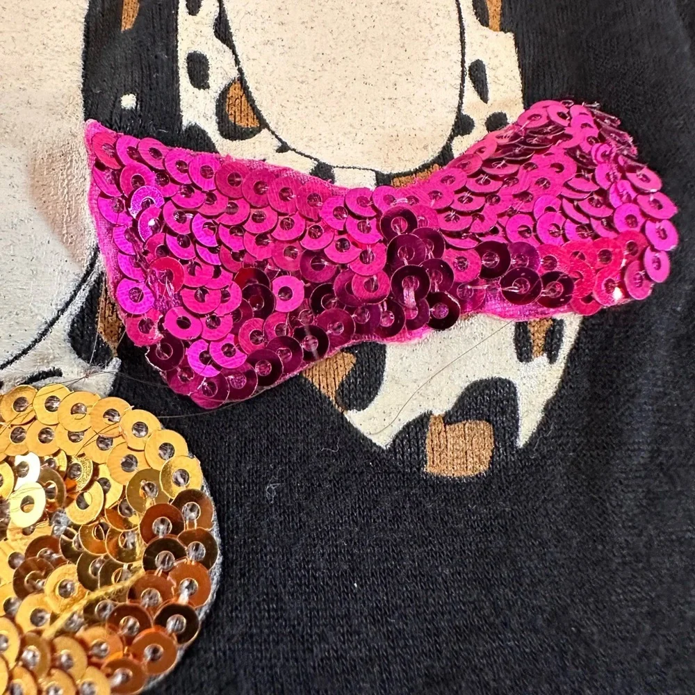 Designer From Denny’s! Kiddo by Katie Black Tee with Sequin Ballet Flats Design